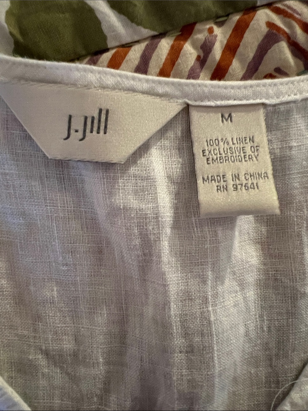 J. Jill White Eyelet V-Neck Sleeveless Camisole - Picture 6 of 6